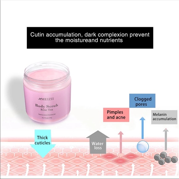 Ameizii Shea Butter/Sea Salt Body Scrub: lavender, green tea, rose - Picture 7 of 7